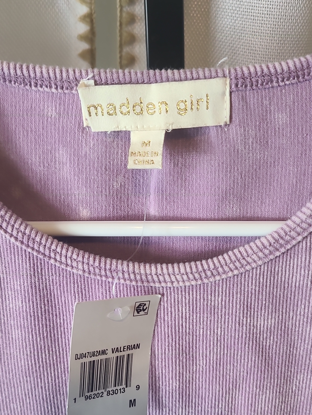 Madden Girl ribbed knit short-sleeve mini bodycon Dress Med.  New - Picture 2 of 4